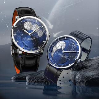 AGELOCER Original Astronomer Series Printed Automatic Mechanical Watch Couple Watches