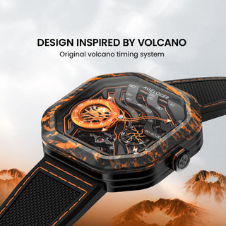 AGELOCER Original Volcano Series Automatic Mechanical Watch Carbon Fibre Case