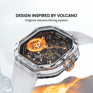 AGELOCER Original Volcano Series Automatic Mechanical Watch Crystal Case