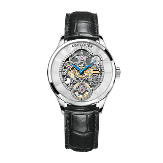 AGELOCER Original Schwarzwald Series Women Infatuated Mirror Skeleton Automatic Mechanical Watches