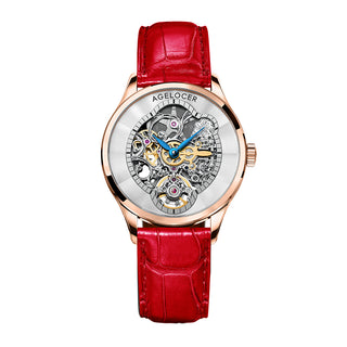 AGELOCER Original Schwarzwald Series Women Infatuated Mirror Skeleton Automatic Mechanical Watches