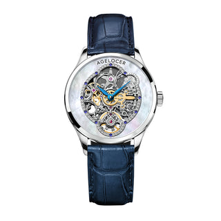 AGELOCER Original Schwarzwald Series Women Infatuated Mirror Skeleton Automatic Mechanical Watches