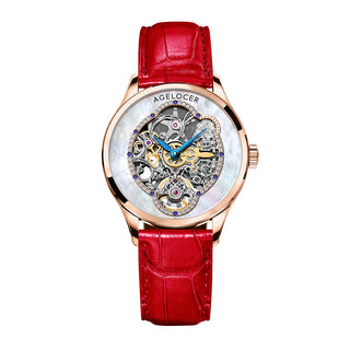 AGELOCER Original Schwarzwald Series Women Infatuated Mirror Skeleton Automatic Mechanical Watches