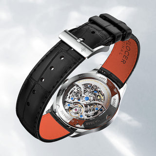 AGELOCER Schwarzwald Series Skeleton Men Automatic Mechanical Watch