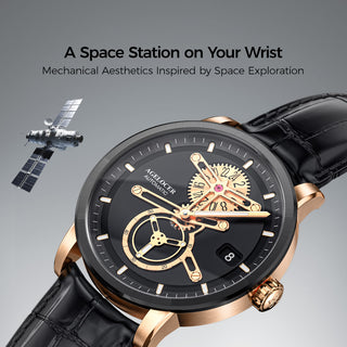 AGELOCER Original Space Station Series Men Automatic  Luminous Mechanical Watches