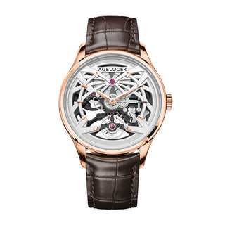 AGELOCER Original Schwarzwald Series Men Skeleton Animal Automatic Mechanical Watch