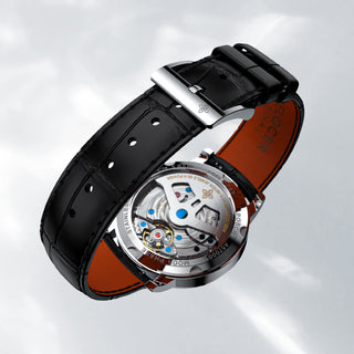 AGELOCER Original Astronomer Series Automatic Mechanical Men Watches Leather Strap