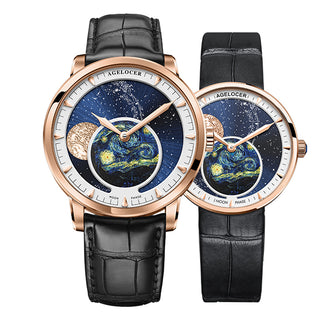 AGELOCER Original Astronomer Series Automatic Mechanical Watch Couple Watches