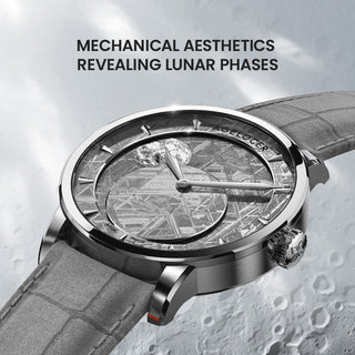 AGELOCER Original Astronomer Rare Space Meteorite 29.51-day Moon Phase Watch