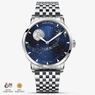 AGELOCER Original Astronomer Series Men Automatic Mechanical Watches Stainless Steel