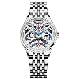 AGELOCER Original Schwarzwald Series Skeleton Automatic Mechanical Watches Women Watches