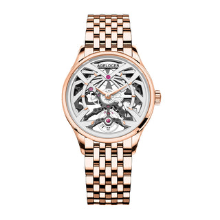 AGELOCER Original Schwarzwald Series Skeleton Automatic Mechanical Watches Women Watches