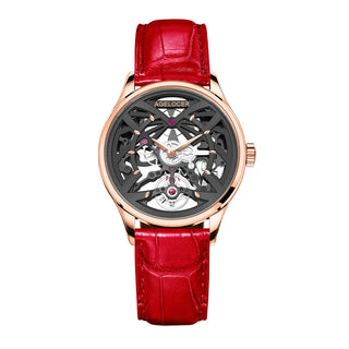 AGELOCER Original Schwarzwald Series Skeleton Automatic Mechanical Watches Women Watches