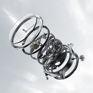 AGELOCER Classic Tourbillon Lederarmband Manuelle mechanische Uhr Herrenuhren