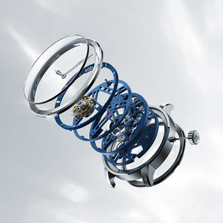 AGELOCER Tourbillon Echtlederarmband Manuelle mechanische Uhr Herrenuhren 