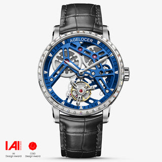 AGELOCER Original Luxury Diamond Tourbillon Series Manual Winding Men Mechanical Watches