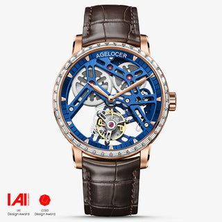 AGELOCER Original Luxury Diamond Tourbillon Series Manual Men Mechanical Watches