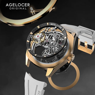 AGELOCER Original Tourbillon Skeleton Mechanical Watch