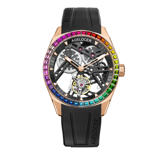 AGELOCER｜Free-sprung Balance Luxury Rainbow Tourbillon Watch (Pre-order)