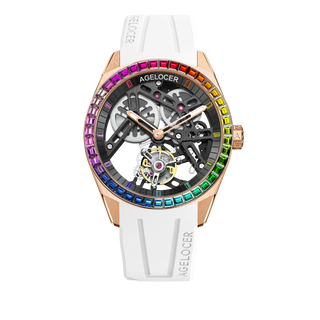 AGELOCER｜Free-sprung Balance Luxury Rainbow Tourbillon Watch (Pre-order)