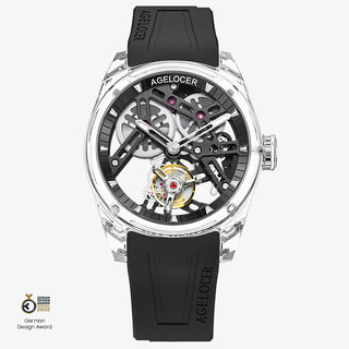AGELOCER Limited Edition "Ice Never Melts" Free-sprung Crystal Tourbillon Watch