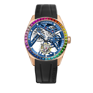 AGELOCER｜Free-sprung Balance Luxury Rainbow Tourbillon Watch (Pre-order)