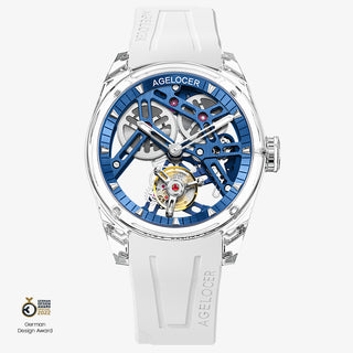 AGELOCER Limited Edition "Ice Never Melts" Free-sprung Crystal Tourbillon Watch