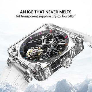 Agelocer sapphire tourbillon watch men