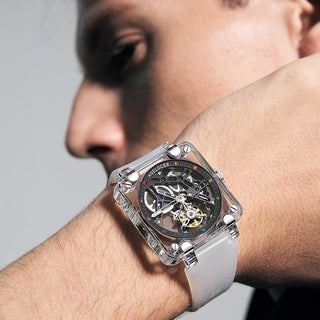 Agelocer sapphire tourbillon watch men