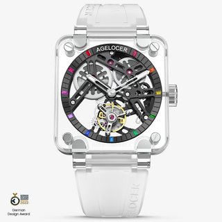 AGELOCER Original Tourbillon Series Sapphire Crystal Luminous Manual Mechanical Watches Men